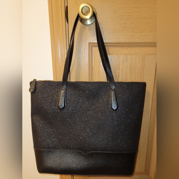 Kate Spade black sparkle tote bag purse - Picture 2 of 9